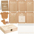 Estune 352 Pcs Baby Shower Advice Cards Blue Bear Decorations Game by Deal US