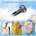 Procci Portable Handheld Fan with Cooling Plate 4000mAh LCD Display Pink by Deal US