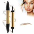 YIWANLLE 2in1 Magic Eyebrow Pencil 3D Microblading Fork Tip Light Brown 1 Count by Deal US