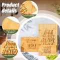 Didaey Bamboo Wood Cutting Board Gift Set for Mom Grandma 3 Pieces by Deal US