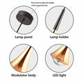 Hinio Modern Adjustable Pendant Lights Kitchen Island Gold Black 2-Pack by Deal US