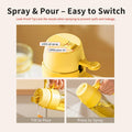 MDZF SWEET HOME Oil Sprayer 18.6oz 2-in-1 Olive Oil Dispenser Bottle Yellow by Deal US