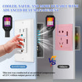 HANIVERSE Wall Outlet 15A Smart USB A+C Ports Tamper-Resistant White by Deal US
