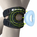SOLOEVER Patella Knee Brace Dual Support Strap Gel Pad Adjustable Black by Deal US