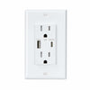 HANIVERSE Wall Outlet 15A Smart USB A+C Ports Tamper-Resistant White