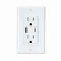 HANIVERSE Wall Outlet 15A Smart USB A+C Ports Tamper-Resistant White by Deal US
