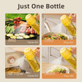 MDZF SWEET HOME Oil Sprayer 18.6oz 2-in-1 Olive Oil Dispenser Bottle Yellow by Deal US