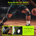 SOLOEVER Patella Knee Brace Dual Support Strap Gel Pad Adjustable Black by Deal US