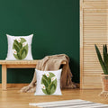 Pilmandu Embroidered Throw Pillow Covers 18x18 Calla Floral Pack of 2 by Deal US