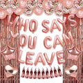 PARLONTY Farewell Party Decorations Balloon Banner Rose Gold Star Rubber by Deal US