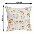 OFIRD Fall Decor Pillow Covers 20x20 White Pumpkin Maple Leaves Pack of 2 by Deal US