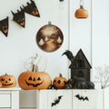 Yorhifa Vintage Ghost Pumpkin Halloween Framed Wall Art Canvas 10x10in by Deal US