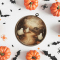 Yorhifa Vintage Ghost Pumpkin Halloween Framed Wall Art Canvas 10x10in by Deal US