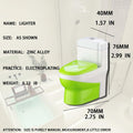 DAKOELWP Toilet-Shaped Butane Jet Torch Lighter Green Windproof Camping by Deal US