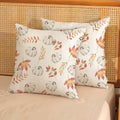 OFIRD Fall Decor Pillow Covers 20x20 White Pumpkin Maple Leaves Pack of 2 by Deal US