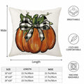 Aitukang Fall Pillow Covers 20x20 Inch Pumpkin Buffalo Plaid Set of 2 by Deal US