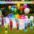 WinnerWhy Jumbo 17in Neon Cardboard Crayons 6 Pcs Rainbow Colors by Deal US