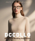 Dccdllo Women's Blue Light Blocking Oversized Square Reading Glasses +3.5 by Deal US