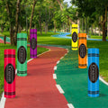 WinnerWhy Jumbo 17in Neon Cardboard Crayons 6 Pcs Rainbow Colors by Deal US