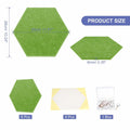 PATIKIL Felt Bulletin Board 12x10in 6 Pack Hexagon Tiles Light Camel by Deal US