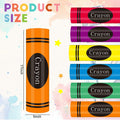 WinnerWhy Jumbo 17in Neon Cardboard Crayons 6 Pcs Rainbow Colors by Deal US