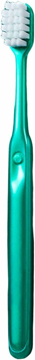 Calsgkspray Green Wide Head Fine Bristle Portable Manual Toothbrush by Deal US