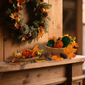 Artmag 25 PCS Fabric Pumpkins Set Fall Decor Maple Leaves Acorns Style 5 by Deal US