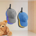 PEDORUBY Wall Mount Hat Rack Hooks for Baseball Caps 3 Pack Black by Deal US