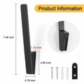 PEDORUBY Wall Mount Hat Rack Hooks for Baseball Caps 3 Pack Black by Deal US