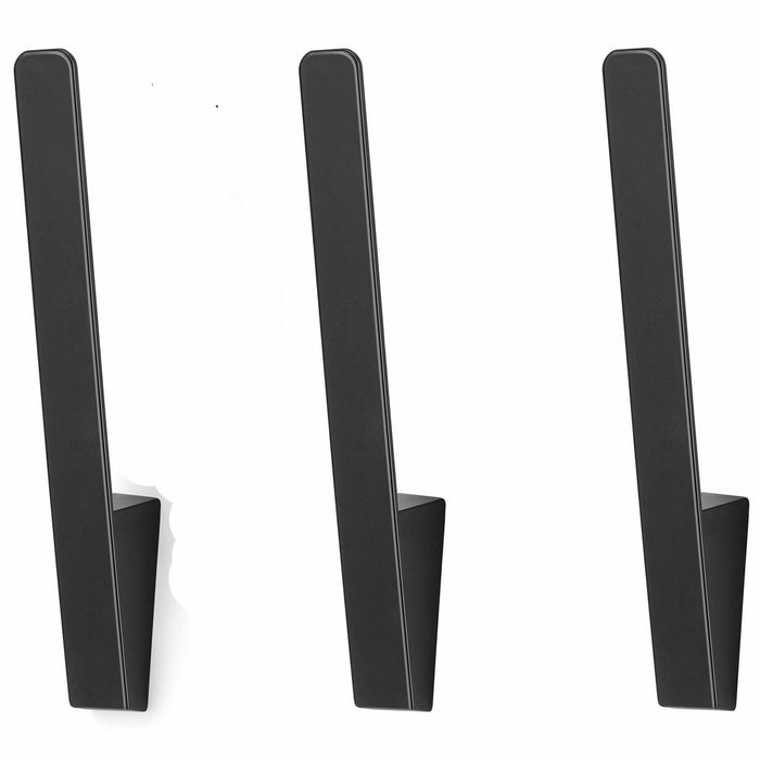 PEDORUBY Wall Mount Hat Rack Hooks for Baseball Caps 3 Pack Black by Deal US
