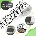 PerKoop Bulletin Board Borders 2 Rolls 131ft Dots White Background by Deal US