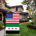 KIIPOAPAU Syrian Garden Flag 12x18in Double Sided Polyester Yard Banner by Deal US