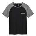 MoFiz Men's Pajama Set Short Sleeve T-Shirt & Shorts Dark Gray/Black Size 2XL by Deal US