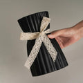 OOSTONEE Black Ceramic Flower Vase 7.6 Inch Nordic Boho Gothic Style by Deal US