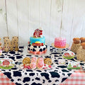 HEETON Farm Boy Three Party Plate 9in Red Green Animal Print Birthday by Deal US