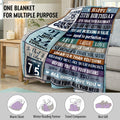 Velivn 60th Birthday Throw Blanket Funny Letter Print 60x80 Size by Deal US