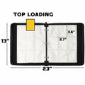 PTKANGBAZI Trading Card Binder 900 Pockets 9-Pocket Zipper 3 Rings Orange by Deal US