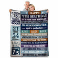 Velivn 60th Birthday Throw Blanket Funny Letter Print 60x80 Size by Deal US