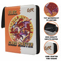 PTKANGBAZI Trading Card Binder 900 Pockets 9-Pocket Zipper 3 Rings Orange by Deal US