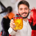 Maxcheck 6 Pack 18oz Stemless Halloween Wine Glasses Clear Bloody by Deal US