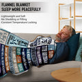 Velivn 60th Birthday Throw Blanket Funny Letter Print 60x80 Size by Deal US