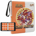 PTKANGBAZI Trading Card Binder 900 Pockets 9-Pocket Zipper 3 Rings Orange by Deal US