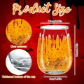 Maxcheck 6 Pack 18oz Stemless Halloween Wine Glasses Clear Bloody by Deal US