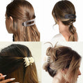 Uausyaly 8 Pcs Non-slip Matte French Hair Claw Clips for Women Black Grey by Deal US