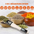 Generic Measuring Spoon Double End Adjustable 1/8 Tsp to 1 Tbsp Black/White by Deal US