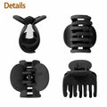 Uausyaly 8 Pcs Non-slip Matte French Hair Claw Clips for Women Black Grey by Deal US