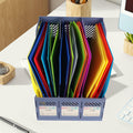Aipker Plastic Folder with Pockets 3-Hole Punched 7 Pack Assorted Colors by Deal US
