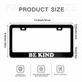 Mountains License Plate Frame Black White Aluminum Universal 12x6 Inch by Deal US