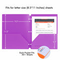 Aipker Plastic Folder with Pockets 3-Hole Punched 7 Pack Assorted Colors by Deal US