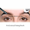 THABROWDOCTOR Makeup Brush Set 2pc Angled Flat Edge Synthetic Black White by Deal US